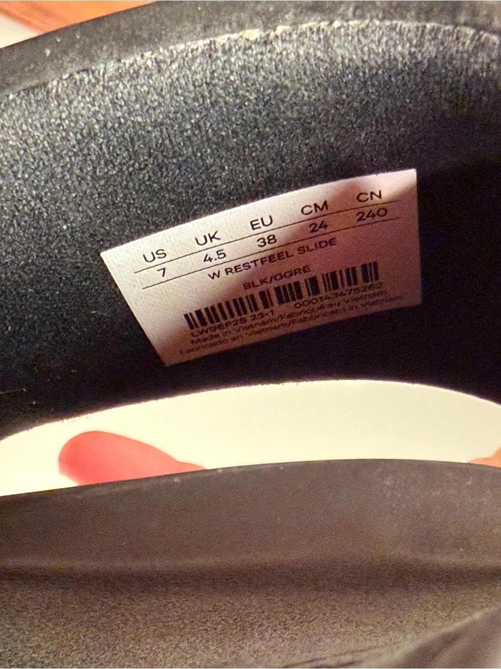 Lululemon Restfeel Slide Women’s Size 7 Black Comfort Sandals Slip On